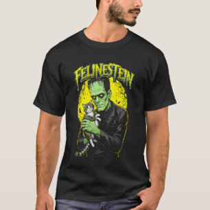 T-shirt Amateur de chat de Frankenstein Felinestein Hallow