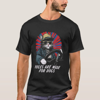 T-shirt Amateur de chat drôle - Les règles sont faites pou
