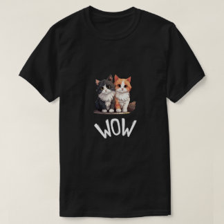T-shirt Amateur de chat Wow – Un cadeau parfait pour les a