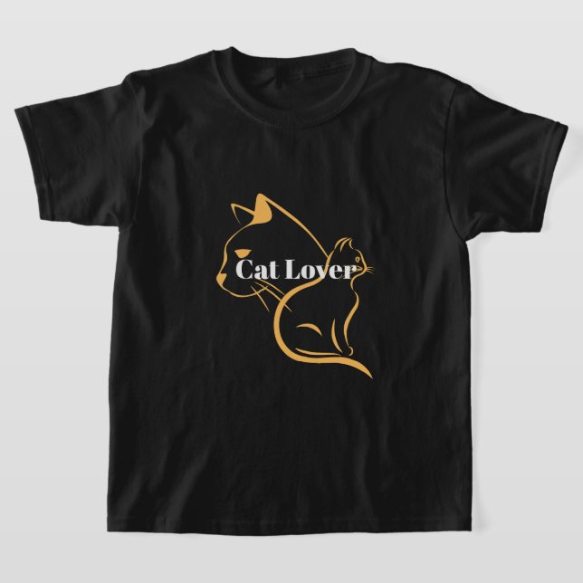 T-shirt Amateur de chats (Poser)