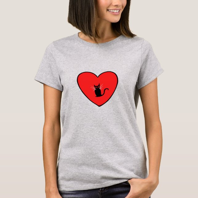 T-shirt Amateur de chats (Devant)