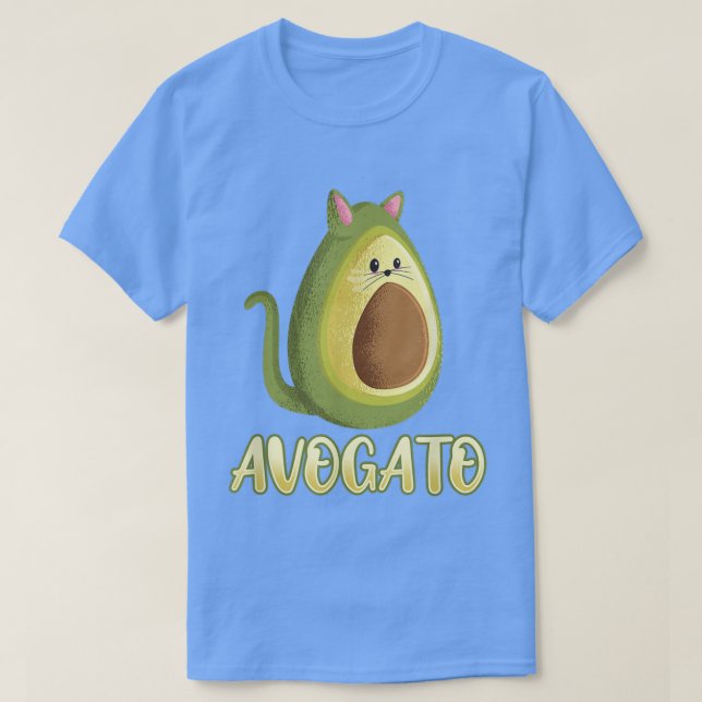 T-shirt amateur de chats Avogato Avocado (Design devant)