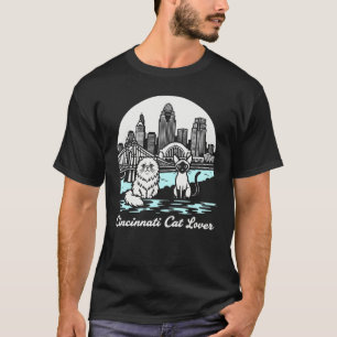 T-shirt Amateur de chats de la ville de Cincinnati dans l'