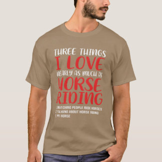 T-shirt Amateur de cheval équitation équestre saut d'obsta