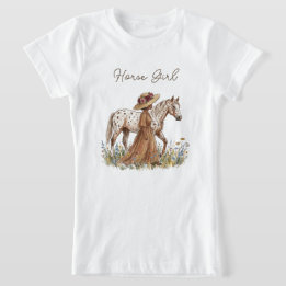 T-Shirt Amateur de chevaux élégant 