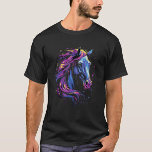 T-shirt Amateur de chevaux pour filles et femmes qui aimen