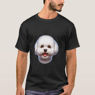 T-shirt Amateur de chien Bichon Frise heureux Visage de ch