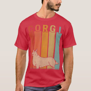 T-shirt Amateur de chien Corgi en détresse Hommes Femmes E