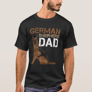 T-shirt Amateur de chien papa berger allemand