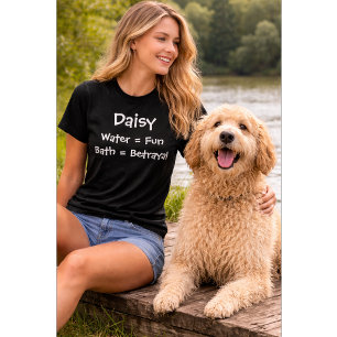 T-shirt Amateur de chien personnalisé Trahison de bain a