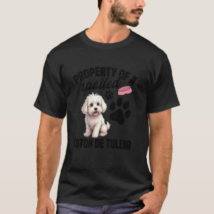 T-shirt Amateur de chien propriétaire de chien gâté Coton