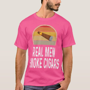 T-shirt Amateur de cigare fun Smoking Hommes réels Fument