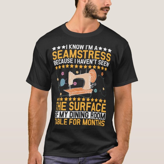 T-shirt Amateur de couture et de patchwork - Couturiers pa (Devant)