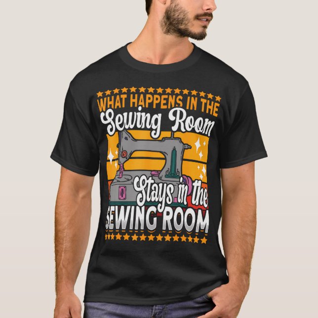 T-shirt Amateur de couture et de patchwork - Objet fantais (Devant)