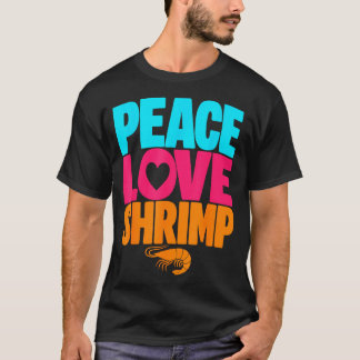 T-shirt Amateur de crevettes cajun fruits de mer crevettes