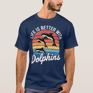 T-shirt Amateur de dauphins Animaux mignons de la mer océa