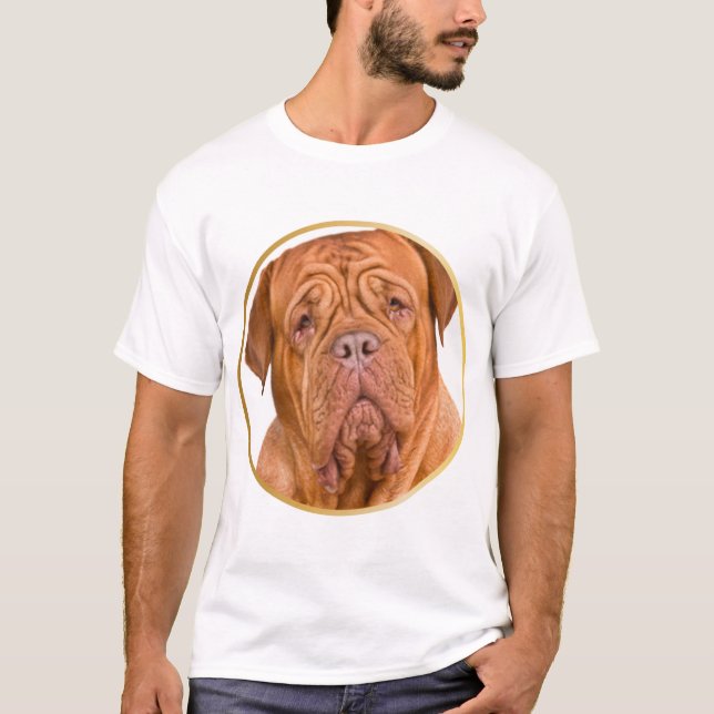 T-shirt Amateur de Dogue de dordeaux (Devant)