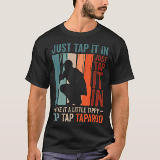 T-shirt Amateur de golf drôle, il suffit de taper pour don