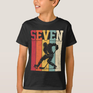 T-shirt Amateur de hockey sur glace de sept ans Rétro 7e a