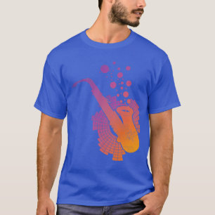 T-shirt Amateur de jazz saxophoniste instrument de musique
