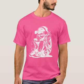T-shirt Amateur de jeux vidéo dessinant amis famille