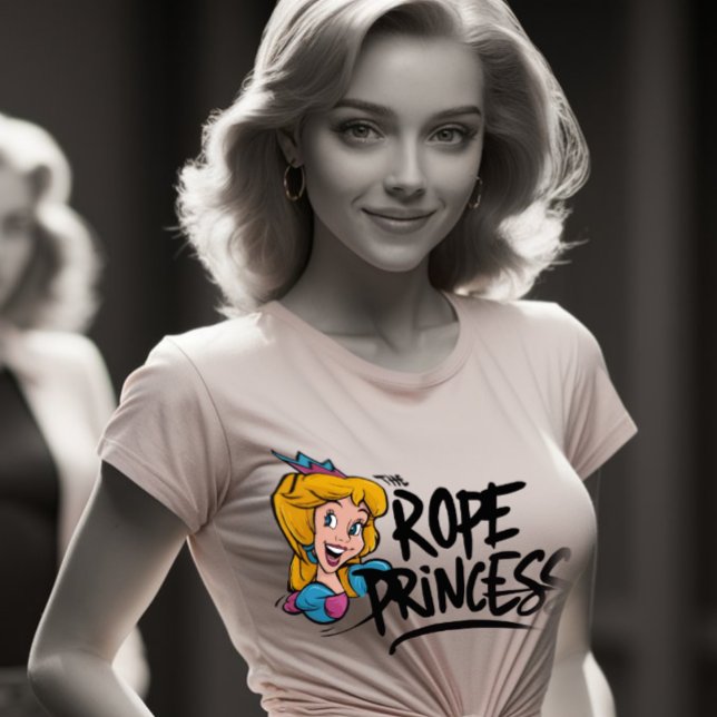 T-shirt Amateur de la princesse de corde shibari (rope princess shibari lover model gift)