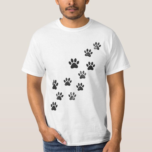 T-Shirt Amateur de l'Empreinte de Patte (Devant)