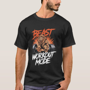 T-shirt Amateur de lion de culturiste Vêtements de gym Fit