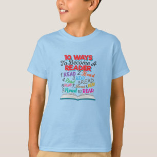 T-shirt Amateur de livres 10 façons de devenir un lecteur