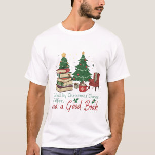T-shirt Amateur de livres pour un Noël cosy Alimenté par
