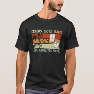 T-shirt Amateur de Mahjong Chinois Casse Points Bams C'est