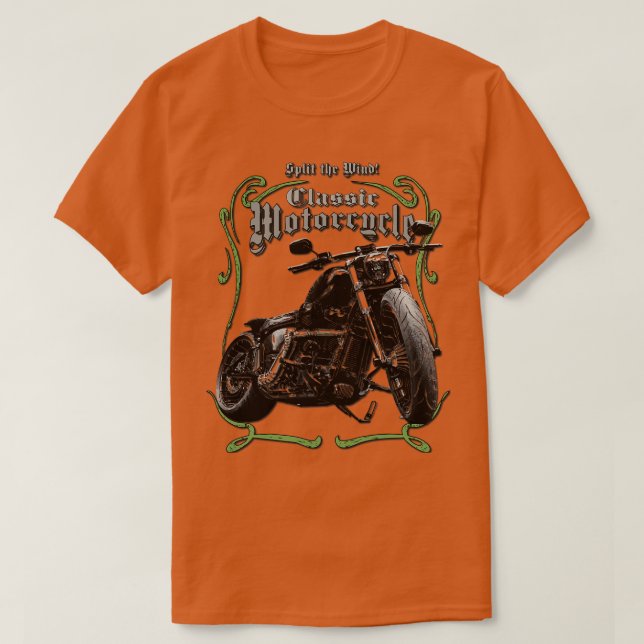 T-shirt Amateur de moto classique (Design devant)