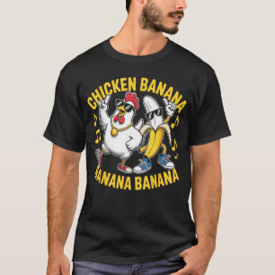 T-shirt Amateur de musique banane banane banane poulet Mus