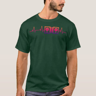 T-shirt Amateur de musique masculin Boîtes à musique de ba
