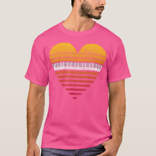 T-shirt Amateur de musique pour clavier Musicien Pianiste 