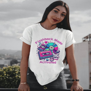 T-shirt Amateur de musique rétro - Mode Flashback : Activé