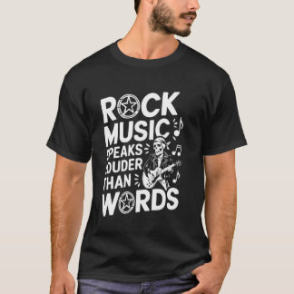T-shirt Amateur de musique rock Musicien Groupe de rock an