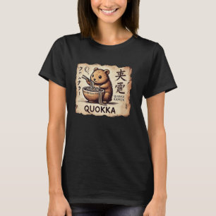 T-shirt Amateur de nouilles d'art rupestre japonais Faune 