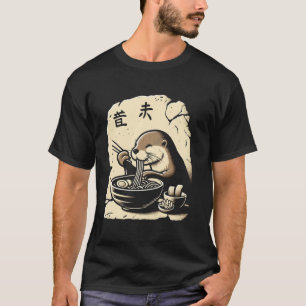 T-shirt Amateur de nouilles de la faune de l'art rupestre 