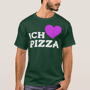 T-shirt Amateur de nourriture Amateur de pizza Pun J'adore