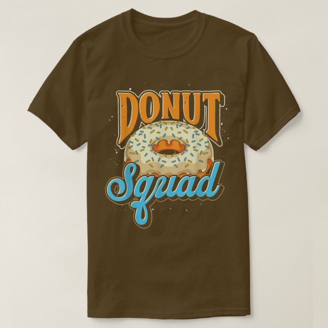 T-shirt Amateur de nourriture Doughnut Squad Swead Snacks  (Design devant)