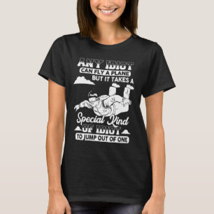 T-shirt Amateur de parachutisme Amateur de sensations fort