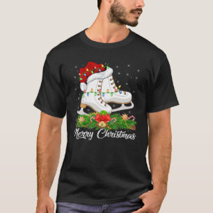 T-shirt Amateur de patinage sur glace Correspondance Santa