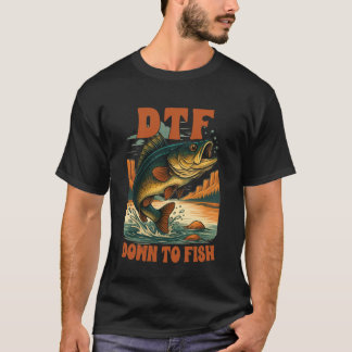 T-shirt Amateur de pêche Je préférerais être en train de p