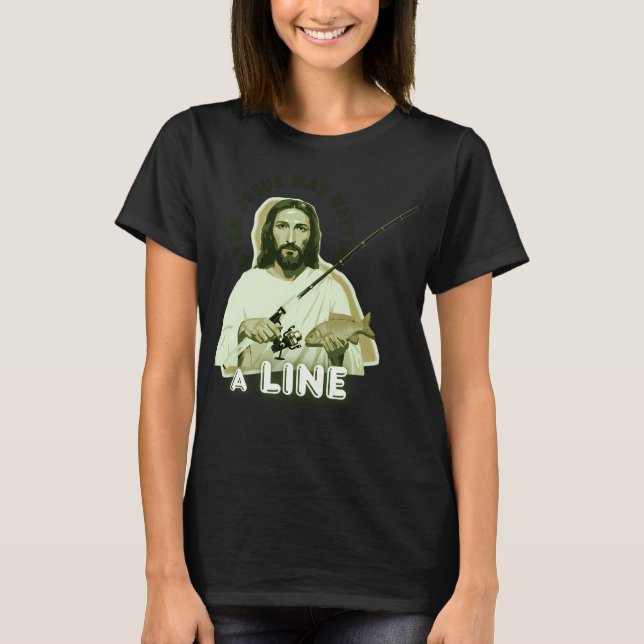 T-shirt Amateur de pêche Jésus (Devant)