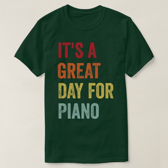 T-shirt Amateur de piano (Design devant)