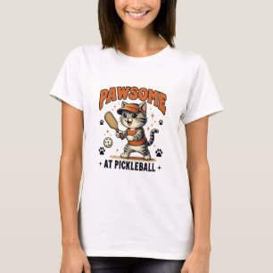 T-shirt Amateur de pickleball et chat mignon – Animal de c