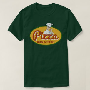 T-shirt Amateur de Pizza Bon Appétit