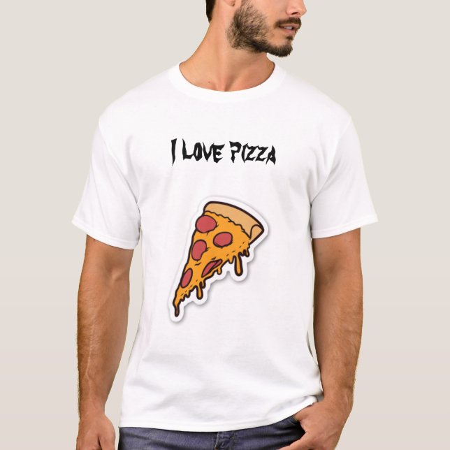 T-shirt amateur de pizza cool (Devant)