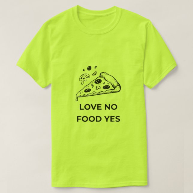 T-shirt Amateur de Pizza Drôle (Design devant)